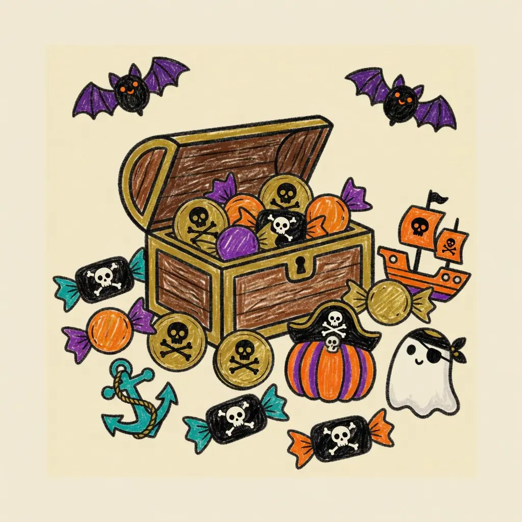 해적 마을식 할로윈, Trick or Tree! 🎃 표지 그림